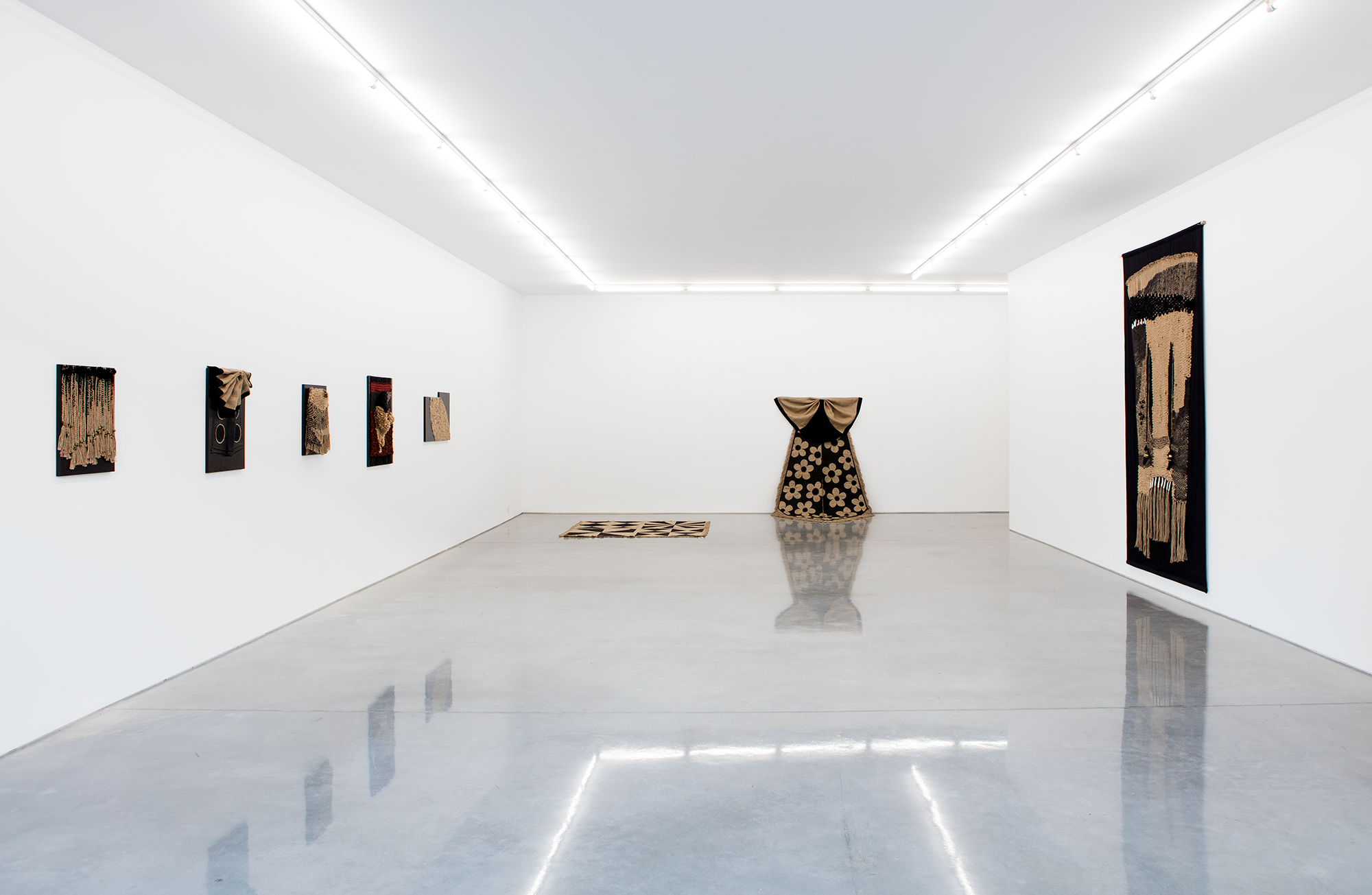 The Conspiracy of Art by Jean Baudrillard and Decorative Paintings installation view